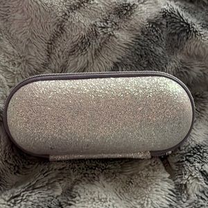 Clinique white glitter makeup travel box